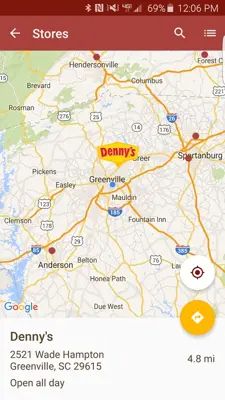 Dennys android App screenshot 0